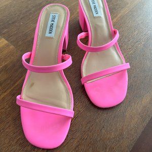 Pink Block Heel Steve Madden